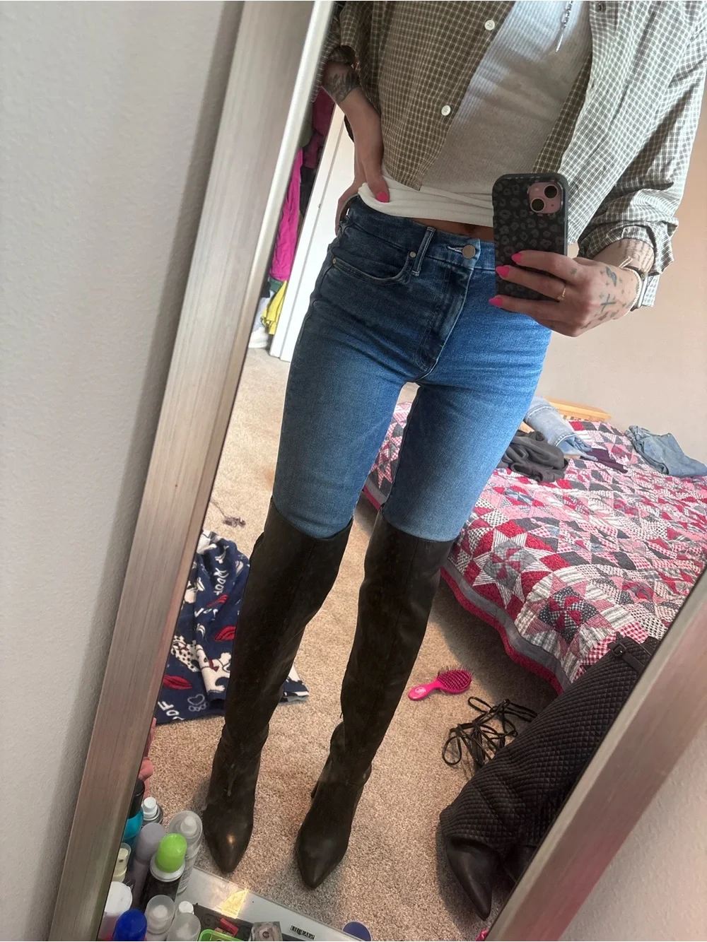 Black Over-the-Knee Women's Boots - Vince Camuto Size 8